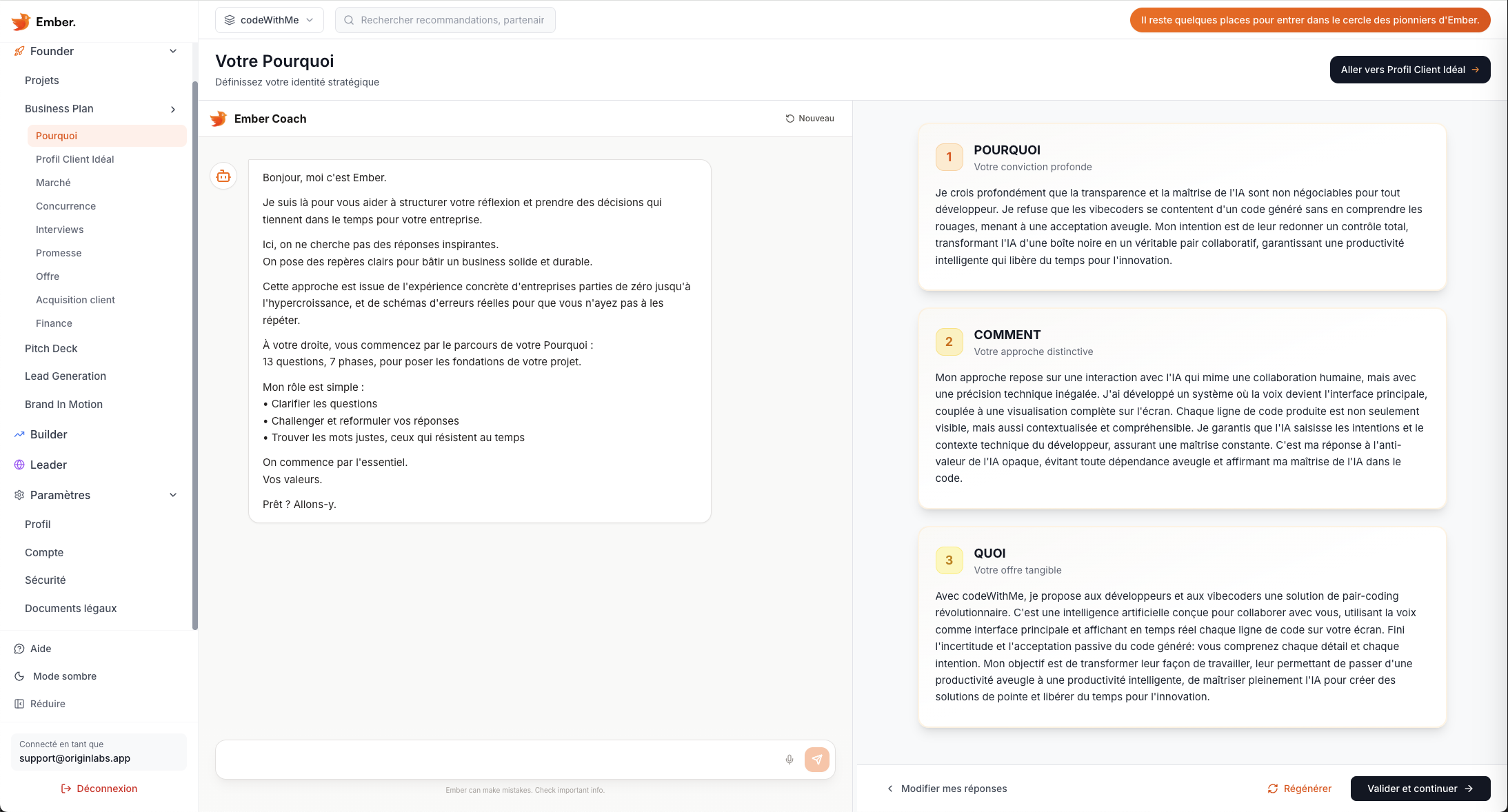 Ember Coach — strategic copilot with full context awareness