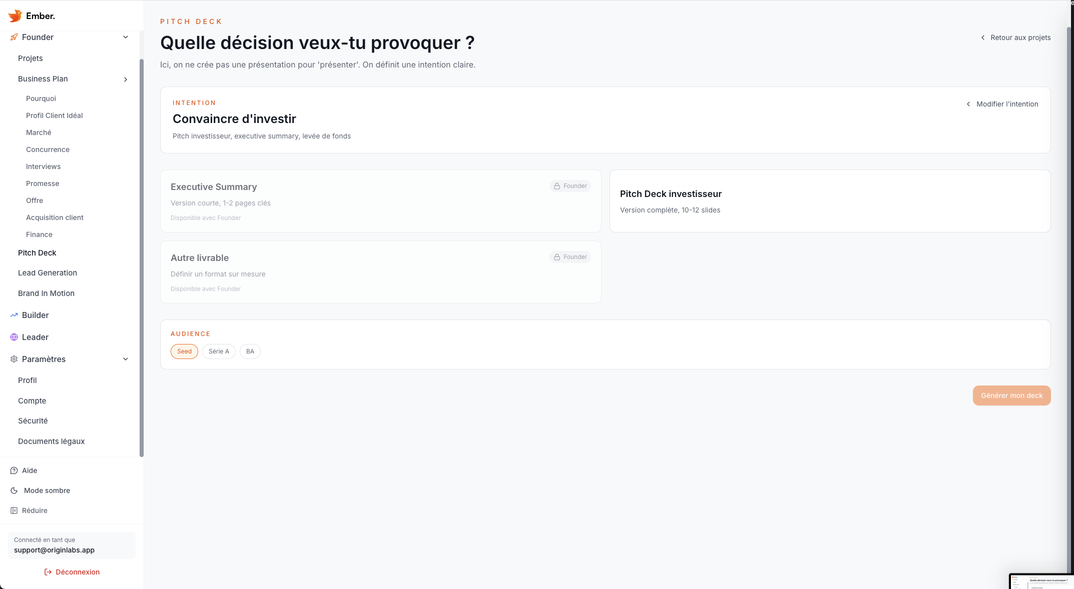 Ember Pitch Deck — Intentions